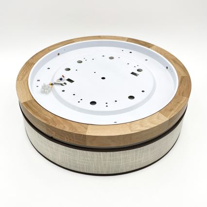 Brilagi - Plafonnier LED BELLADONNA LED/36W/230V Ø 40 cm crème/chêne