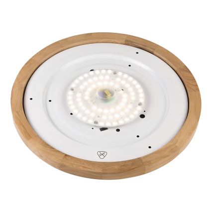 Brilagi - Plafonnier LED BELLADONNA LED/36W/230V Ø 50 cm blanc/chêne