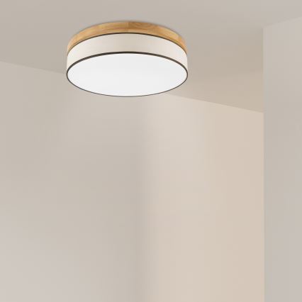 Brilagi - Plafonnier LED BELLADONNA LED/36W/230V, Ø 50 cm crème/chêne