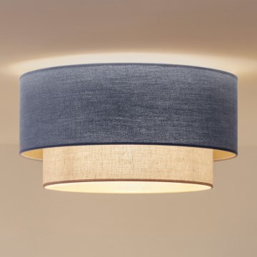 Brilagi - Plafonnier LED BOHO ECO 1xE27/10W/230V Ø 40 cm bleu/crème