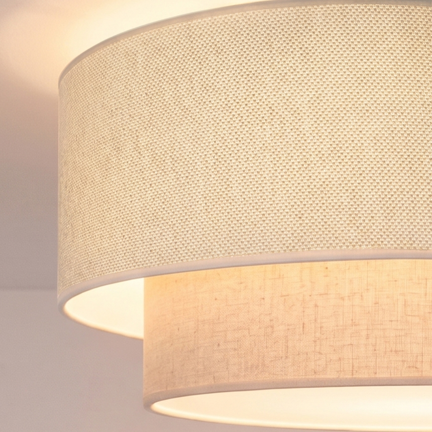 Brilagi - Plafonnier LED BOHO ECO 1xE27/10W/230V Ø 40 cm crème