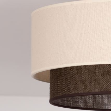 Brilagi - Plafonnier LED BOHO STYLE 1xE27/15W/230V Ø 40 cm crème/marron