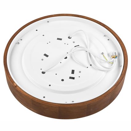 Brilagi - Plafonnier LED CARVALHO 3xE27/15W/230V chêne/cerisier Ø 47 cm