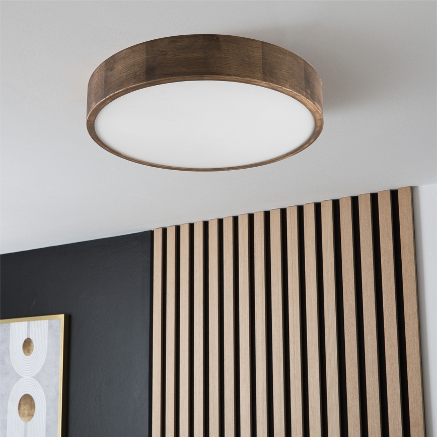 Brilagi - Plafonnier LED CARVALHO 3xE27/60W/230V chêne noyer d. 47 cm
