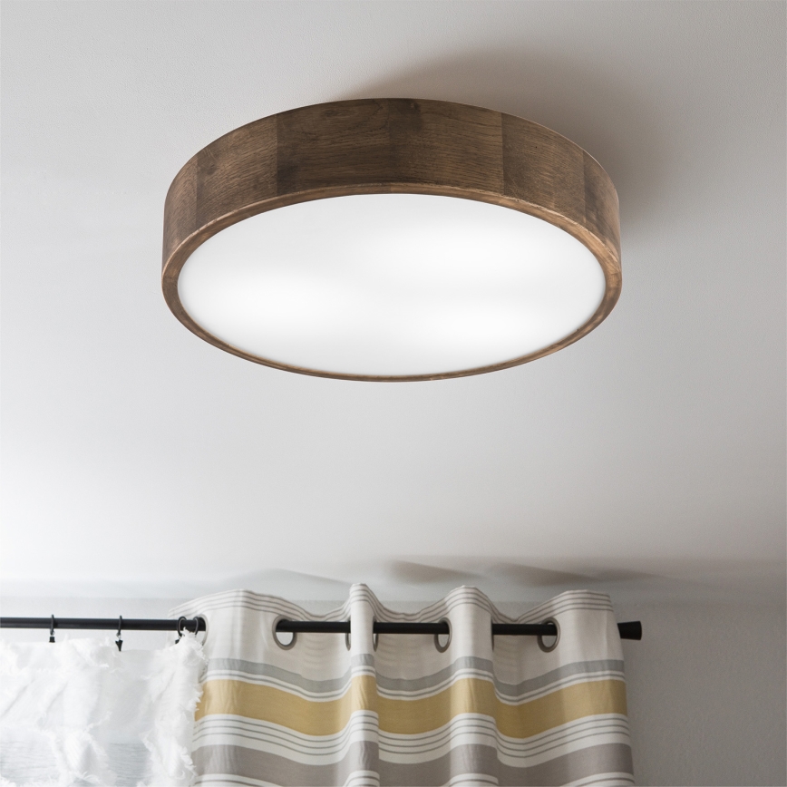 Brilagi - Plafonnier LED CARVALHO 3xE27/60W/230V chêne noyer d. 47 cm
