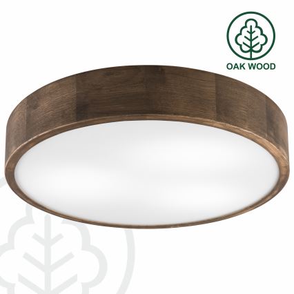 Brilagi - Plafonnier LED CARVALHO 3xE27/60W/230V chêne noyer d. 47 cm