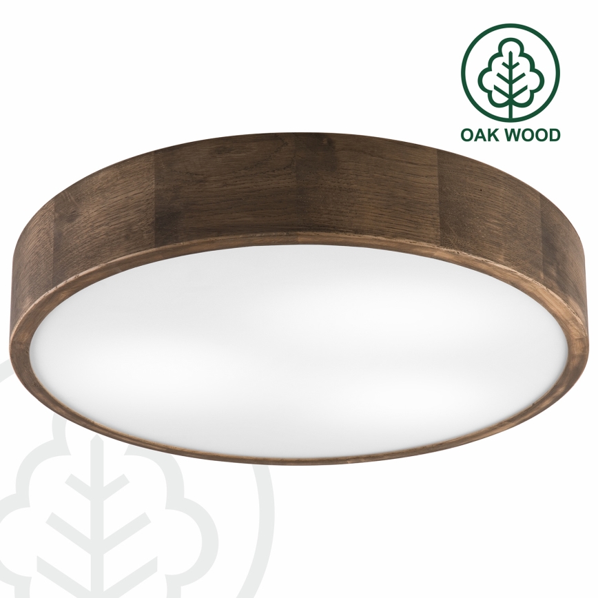 Brilagi - Plafonnier LED CARVALHO 3xE27/60W/230V chêne noyer d. 47 cm