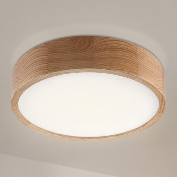 Brilagi - Plafonnier LED CARVALHO LED/36W/230V chêne Ø 37,5 cm