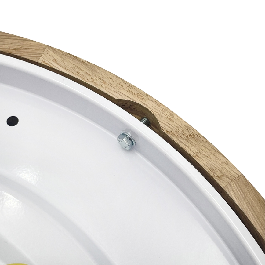 Brilagi - Plafonnier LED CARVALHO LED/36W/230V chêne Ø 37,5 cm