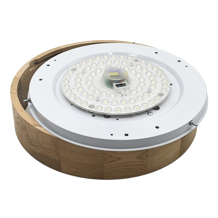 Brilagi - Plafonnier LED CARVALHO LED/36W/230V chêne Ø 37,5 cm