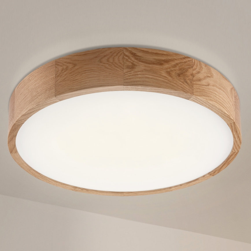 Brilagi - Plafonnier LED CARVALHO LED/36W/230V chêne Ø 47,5 cm