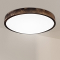 Brilagi - Plafonnier LED CARVALHO SLIM SMOKEY LED/36W/230V chêne Ø 47,5 cm