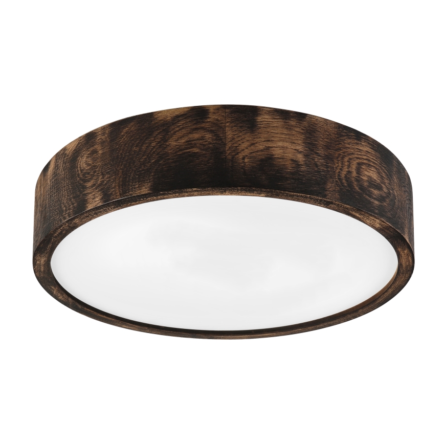 Brilagi - Plafonnier LED CARVALHO SMOKEY LED/36W/230V chêne Ø 37,5 cm