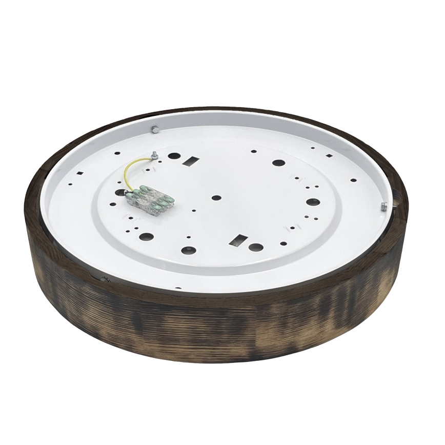 Brilagi - Plafonnier LED CARVALHO SMOKEY LED/36W/230V chêne Ø 47,5 cm