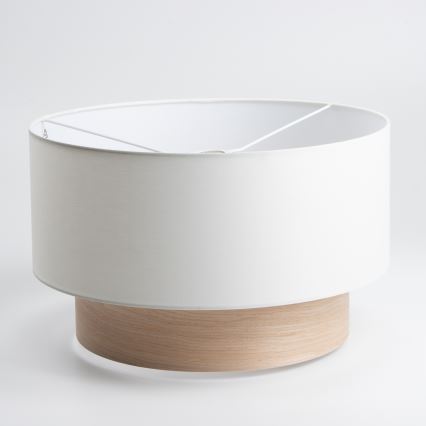 Brilagi - Plafonnier LED CERIA, à montage en surface, 1×E27 (40 W), 230 V, Ø 50 cm, blanc/beige