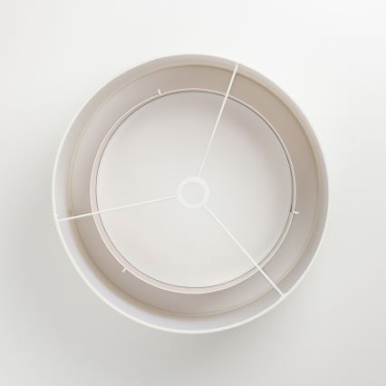 Brilagi - Plafonnier LED CERIA, à montage en surface, 1×E27 (40 W), 230 V, Ø 50 cm, blanc/beige