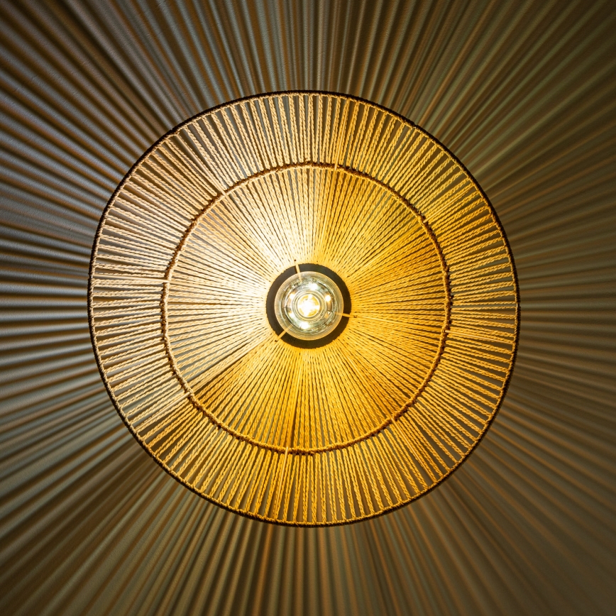 Brilagi - Plafonnier LED CERIA BOHO 1xE27/40W/230V Ø 50 cm marron