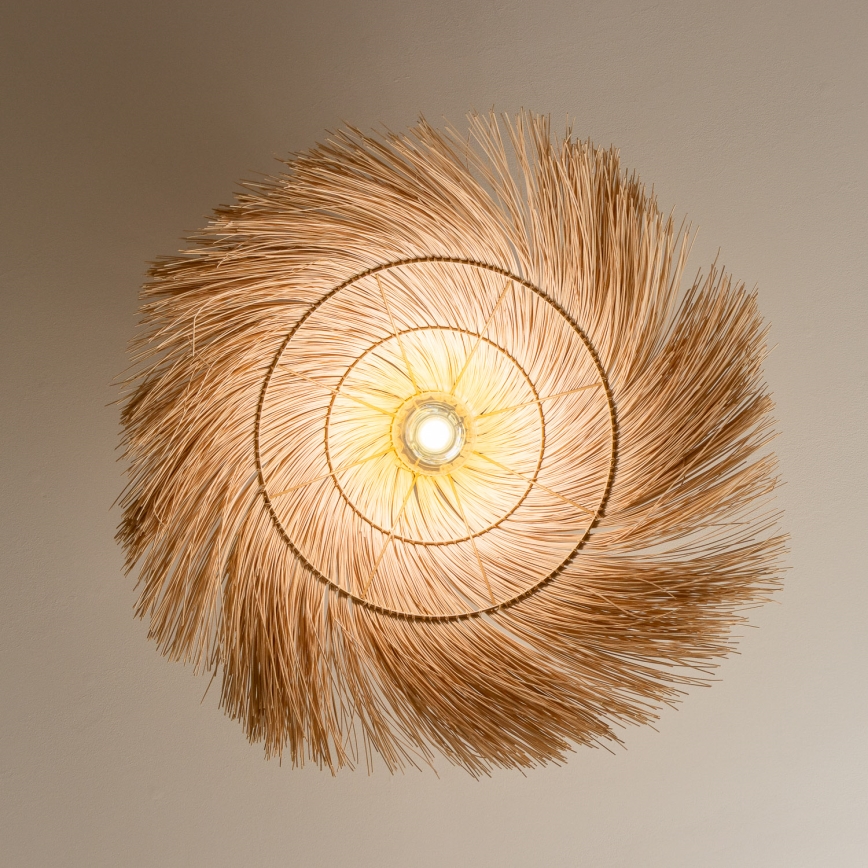 Brilagi - Plafonnier LED CERIA BOHO 1xE27/40W/230V Ø 70 cm rotin