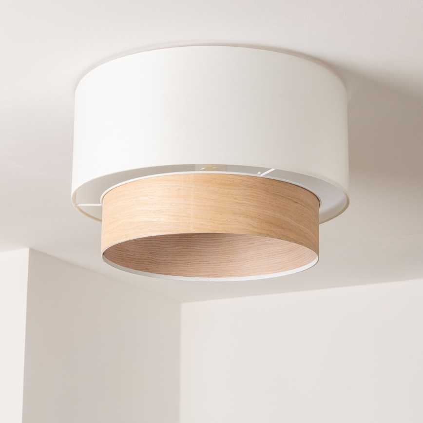 Brilagi - Plafonnier LED CERIA (montage en surface) 1xE27/40W/230V Ø 50 cm blanc/beige