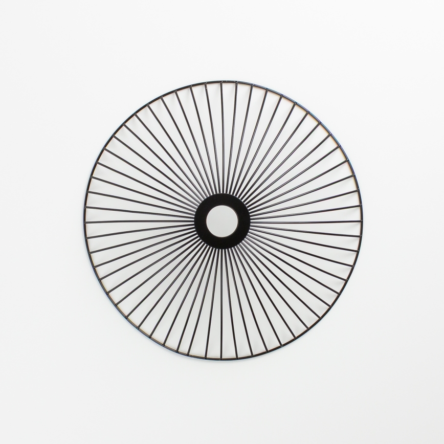 Brilagi - Plafonnier LED CERIA WIRE 1xE27/40W/230V Ø 26 cm noir/chêne