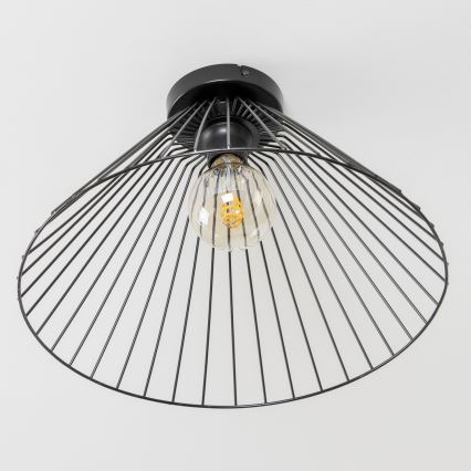Brilagi - Plafonnier LED CERIA WIRE 1xE27/40W/230V Ø 45 cm noir