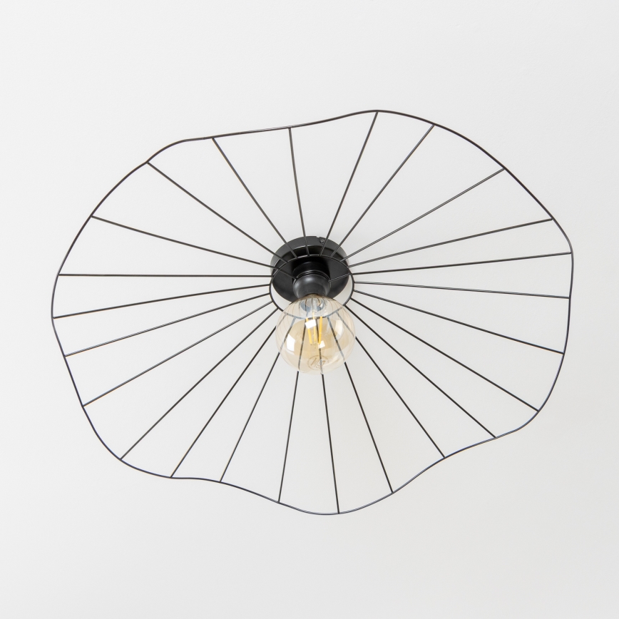 Brilagi - Plafonnier LED CERIA WIRE 1xE27/40W/230V Ø 80 cm noir