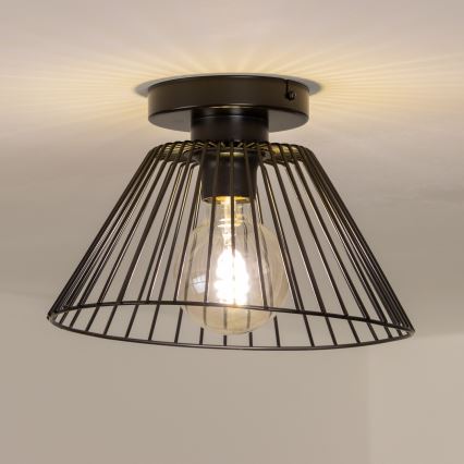 Brilagi - Plafonnier LED CERIA WIRE à montage en saillie 1xE27/40W/230V Ø 30 cm noir