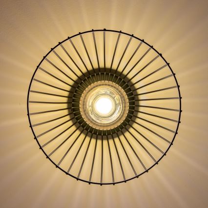 Brilagi - Plafonnier LED CERIA WIRE à montage en saillie 1xE27/40W/230V Ø 30 cm noir