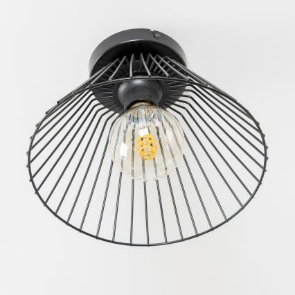 Brilagi - Plafonnier LED CERIA WIRE à montage en saillie 1xE27/40W/230V Ø 30 cm noir