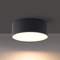 Brilagi - Plafonnier LED de salle de bains FORIS LED/14W/230V Ø 12 cm noir IP44