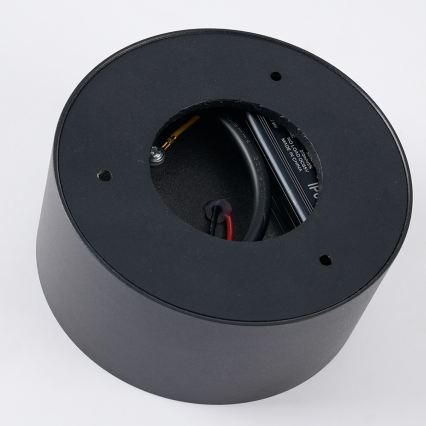 Brilagi - Plafonnier LED de salle de bains FORIS LED/9W/230V Ø 9 cm noir IP44