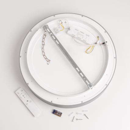 Brilagi - Plafonnier LED dimmable FALCON LED/40W/230V 3000–6500K Ø 45 cm gris + télécommande