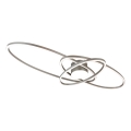 Brilagi - Plafonnier LED dimmable APOLLO LED/58W/230V 3000-6500K 43,2x101,2 cm chrome mat + télécommande