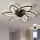 Brilagi - Plafonnier LED dimmable avec ventilateur LED/50W/230V 3000-6500K noir + télécommande