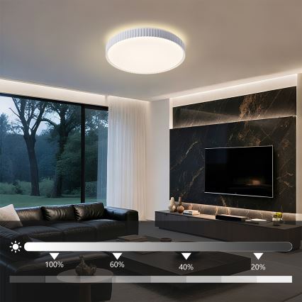 Brilagi - Plafonnier LED dimmable CORVO LED/72W/230V 3000-6000K blanc Ø 50 cm + télécommande