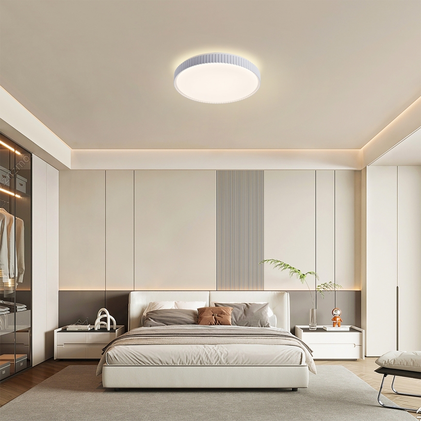 Brilagi - Plafonnier LED dimmable CORVO LED/72W/230V 3000-6000K blanc Ø 50 cm + télécommande