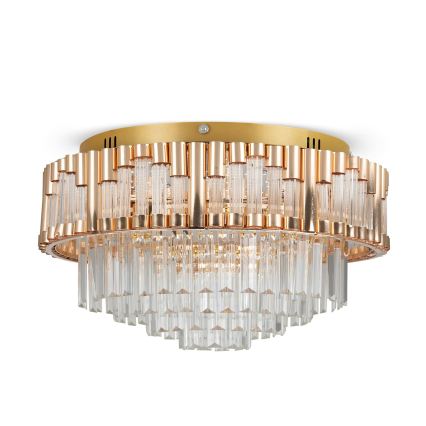 Brilagi - Plafonnier LED dimmable CROWN LED/41W/230V 3000-6000K Ø 48 cm doré + télécommande