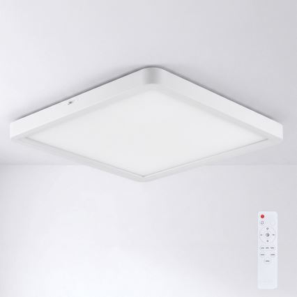 Brilagi - Plafonnier LED dimmable ESTELA SQUARE LED/36W/230V 3000-6500K 31x31 cm blanc + télécommande