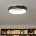 Brilagi - Plafonnier LED dimmable FALCON, 40 W, 230 V, 3000–6500 K, Ø 45 cm, noir, avec télécommande
