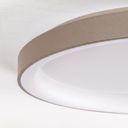 BRILAGI - Plafonnier LED dimmable FALCON II LED/108W/230V 3000-6500K Ø 80 cm blanc/beige + télécommande
