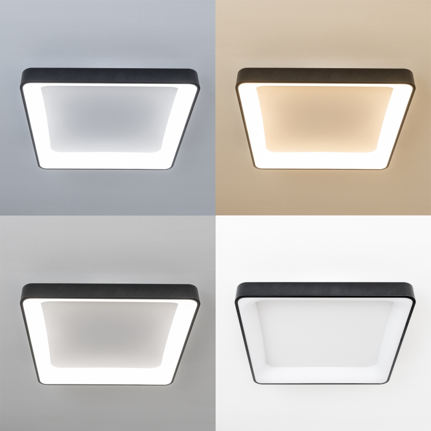 Brilagi - Plafonnier LED dimmable FALCON II LED/125W/230V 3000-6500K 60x60 cm noir + télécommande