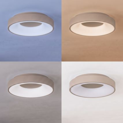 BRILAGI - Plafonnier LED dimmable FALCON II LED/67W/230V 3000-6500K Ø 40 cm beige + télécommande
