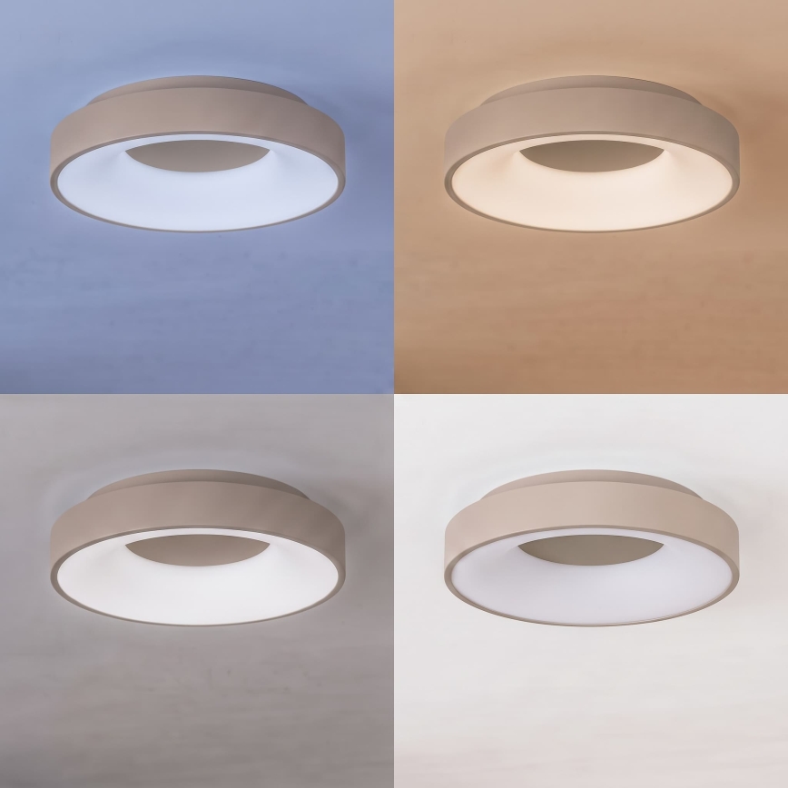 BRILAGI - Plafonnier LED dimmable FALCON II LED/67W/230V 3000-6500K Ø 40 cm beige + télécommande