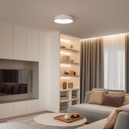 Brilagi - Plafonnier LED dimmable FALCON II LED/67W/230V 3000-6500K Ø 40 cm blanc + télécommande