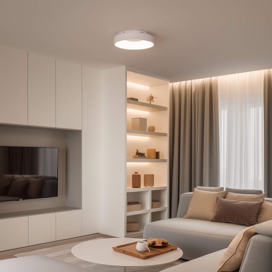 Brilagi - Plafonnier LED dimmable FALCON II LED/67W/230V 3000-6500K Ø 40 cm blanc + télécommande