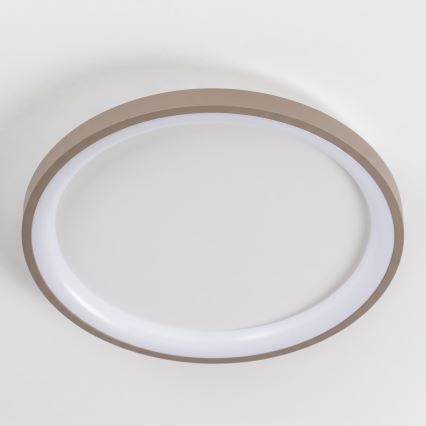BRILAGI - Plafonnier LED dimmable FALCON SLIM LED/42W/230V 3000-6500K Ø 50 cm blanc/beige + télécommande