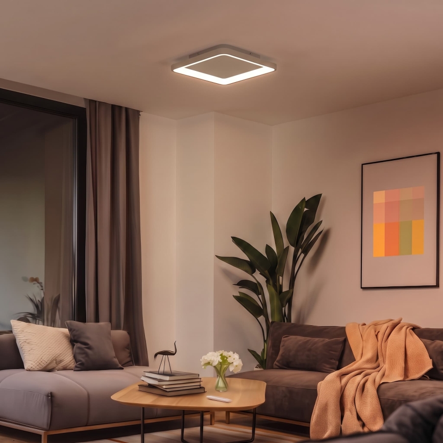 BRILAGI - Plafonnier LED dimmable FALCON SLIM LED/50W/230V 3000-6500K 50x50 cm beige + télécommande