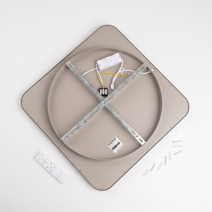 BRILAGI - Plafonnier LED dimmable FALCON SLIM LED/50W/230V 3000-6500K 50x50 cm beige + télécommande