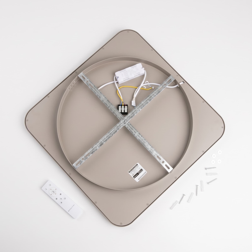 BRILAGI - Plafonnier LED dimmable FALCON SLIM LED/50W/230V 3000-6500K 50x50 cm beige + télécommande