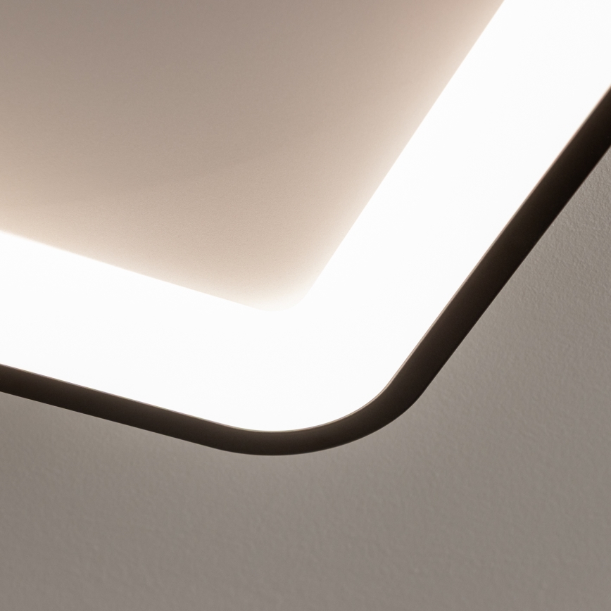 Brilagi - Plafonnier LED dimmable FALCON SLIM LED/50W/230V 3000-6500K 50x50 cm noir + télécommande